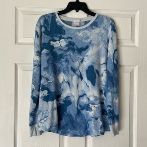 Stars Above Tie-Dye Pajama Top